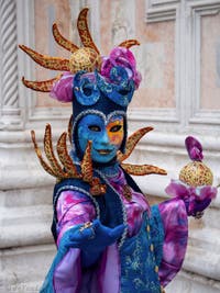 Les Masques et Costumes du Carnaval de Venise 2022 sur le Campo San Zaccaria