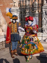 Masques et Costumes du Carnaval de Venise, Blanche-Neige et son Prince à l'Arsenal.