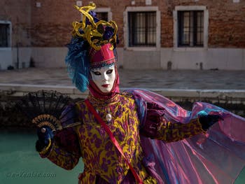 Masques et Costumes du Carnaval de Venise, La Belle au voile à l'Arsenal.