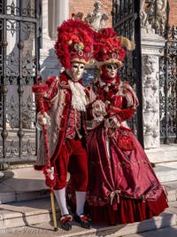Costumes et Masques du Carnaval de Venise, Le Prince et la Princesse du Coeur à l'Arsenal.