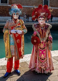 Masques et Costumes du Carnaval de Venise, les Nobles de l'Orient à l'Arsenal.