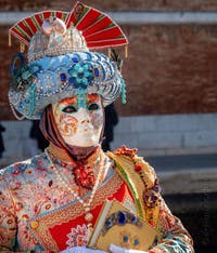Masques et Costumes du Carnaval de Venise, les Nobles de l'Orient à l'Arsenal.