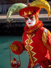 Masques et Costumes du Carnaval de Venise, Jolie Folle du Roi à l'Arsenal.