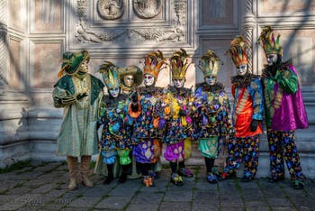 Lutins tout en couleurs à San Zaccaria, Masques et costumes du Carnaval de Venise