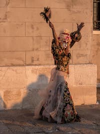 Masques et costumes du Carnaval de Venise, Danseuse Espagnole à San Giorgio Maggiore