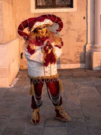 Masques et costumes du Carnaval de Venise, le Bouffon du Roi à San Giorgio Maggiore