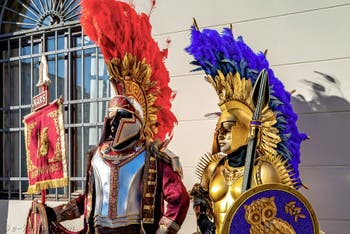 La parade des costumés du carnaval de Venise 2026 sur le Campo San Lorenzo.