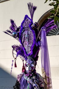 La parade des costumés du carnaval de Venise 2026 sur le Campo San Lorenzo.