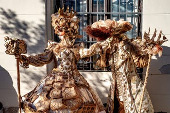 Les costumés du carnaval de Venise 