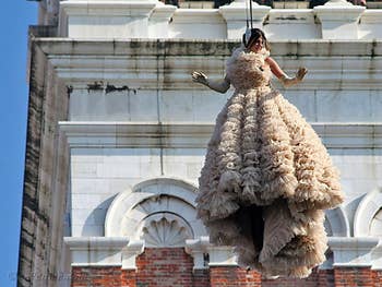 Venice Carnival, the Flight of the Angel at St. Mark's