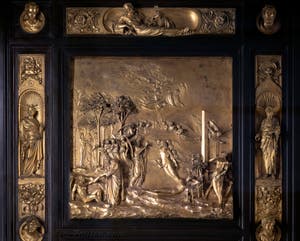 La porte du Paradis, Adam et Eve, Baptistère de San Giovanni à Florence en Italie