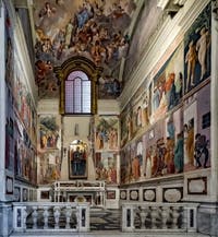 Chapelle Brancacci, église dei Carmini, fresques de Masaccio, Masolino et Filippino Lippi, 1420-1480, Florence Italie