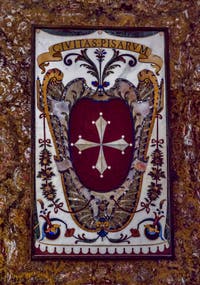 Blason Pise Toscane Chapelle des Princes Médicis à Florence en Italie