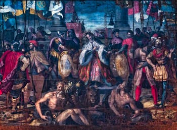Allégorie du triomphe de Florence par Alessandro Allori Chapelle des Princes Médicis à Florence en Italie