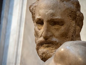 Statue du Crépuscule du tombeau Lorenzo de Médicis, Sacrestia Nuova par Michel-Ange