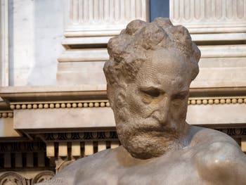 Statue du Crépuscule du tombeau Lorenzo de Médicis, Sacrestia Nuova par Michel-Ange