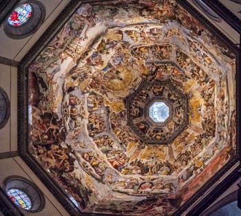 Les Fresques de la Coupole de Brunelleschi Cathédrale Santa Maria del Fiore ou Duomo à Florence en Italie