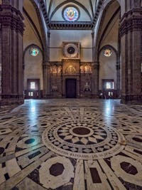 Marbres polychromes de la Cathédrale Cathédrale Santa Maria del Fiore, le Duomo à Florence en Italie