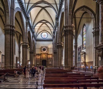 L'intérieur de la Cathédrale Santa Maria del Fiore, le Duomo à Florence en Italie