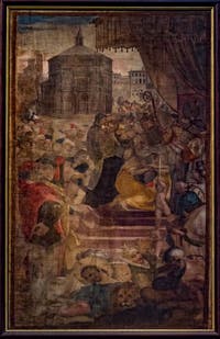 San Bartolomeo en trône de Rossello di Jacopo Franchi Cathédrale Santa Maria del Fiore ou Duomo à Florence en Italie