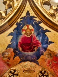 Beato Angelico, Vierge à l'enfant, la Madone de l'étoile, détrempe et feuille d'or sur bois, 1434, couvent de San Marco à Florence Italie