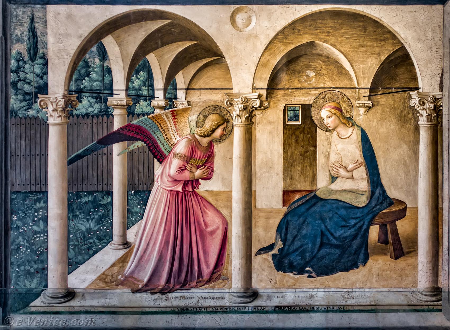 San Marco Convent Cloister And Museum In Florence In Italy