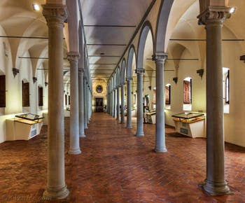 La bibliothèque du Couvent de San Marco où fut arrêté Jerôme Savonarole, la nuit du 8 avril 1498 à Florence en Italie