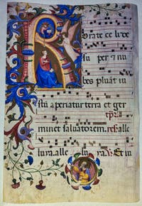 Manuscrit et enluminures, bibliothèque du couvent de San Marco à Florence en Italie