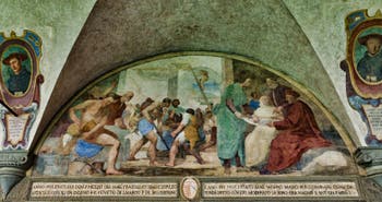 Musée Couvent de San Marco, fresque du cloître Saint Antonin à Florence en Italie