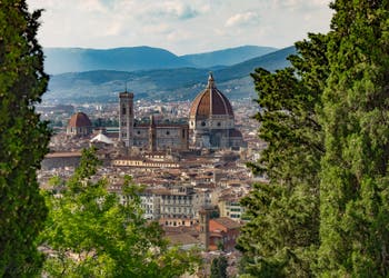 La cathédrale de Florence vue depuis San Miniato al Monte.