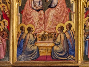 Chapelle Baroncelli fresques de Taddeo Gaddi église Santa Croce à Florence en Italie