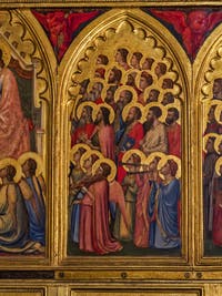 Chapelle Baroncelli fresques de Taddeo Gaddi église Santa Croce à Florence en Italie
