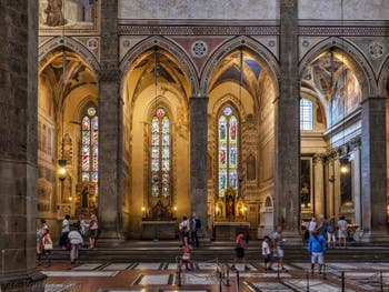 Chapelles Bardi et Peruzzi église de Santa Croce à Florence en Italie