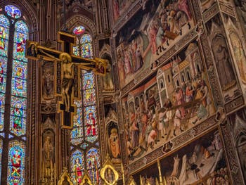 Chœur de l'église Santa Croce à Florence en Italie