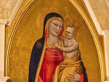 Nardo di Cione, Vierge à l'enfant église de Santa Croce à Florence en Italie