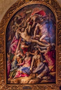 Salviati, déposition de Jésus-Christ église de Santa Croce à Florence en Italie