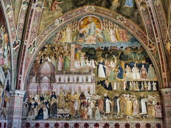 Fresques de la chapelle des Espagnols de l'église Santa Maria Novella à Florence en Italie