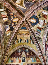 Fresques de la chapelle des Espagnols de l'église Santa Maria Novella à Florence en Italie