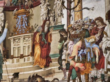 Chapelle Filippo Strozzi de Filippino Lippi (1489-1502) de l'église Santa Maria Novella à Florence en Italie