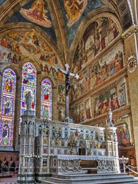 Chœur de l'église Santa Maria Novella à Florence en Italie