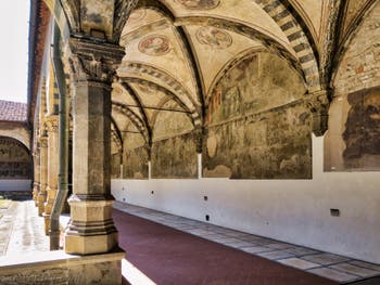 Fresques du Cloître Vert de l'église Santa Maria Novella à Florence en Italie