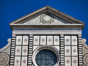 Extérieur de l'église Santa Maria Novella à Florence en Italie