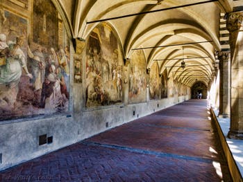 Fresques du Grand Cloître de l'église Santa Maria Novella à Florence en Italie