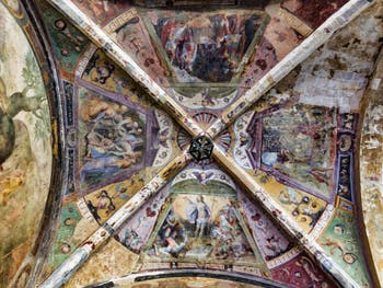 Fresques du Grand Cloître de l'église Santa Maria Novella à Florence en Italie