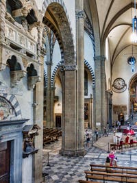 Transept de l'église Santa Maria Novella à Florence en Italie