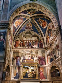 Domenico Ghirlandaio, Fresques de la Chapelle Sasseti, Vie de saint François d'Assise, 1483-1486, église basilique Santa Trinita, Florence Italie