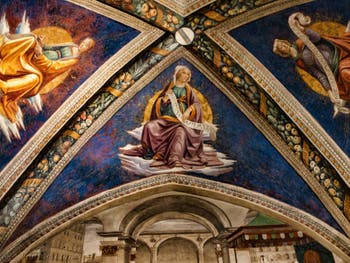 Domenico Ghirlandaio, Fresques de la Chapelle Sasseti, Vie de saint François d'Assise, 1483-1486, église basilique Santa Trinita, Florence Italie