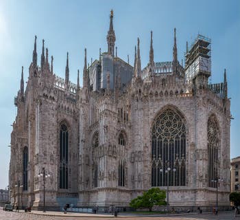 Façade arrière du Duomo de Milan