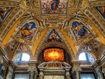 Fresques du baptistere de la Basilique Sainte Marie Majeure à Rome