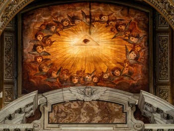 Fresques du baptistere de la Basilique Sainte Marie Majeure à Rome